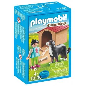 Playmobil Παιδικό Με Σκύλο 70136 4008789701367