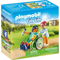 Playmobil Ασθενής Με Καροτσάκι 70193 4008789701930