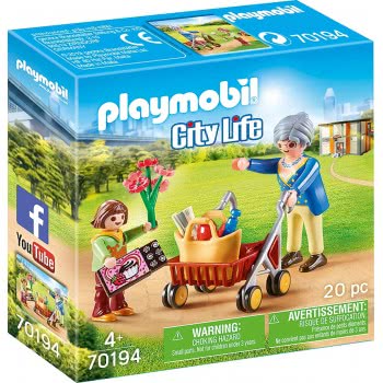 Playmobil Grandma With Rollator 70194 4008789701947