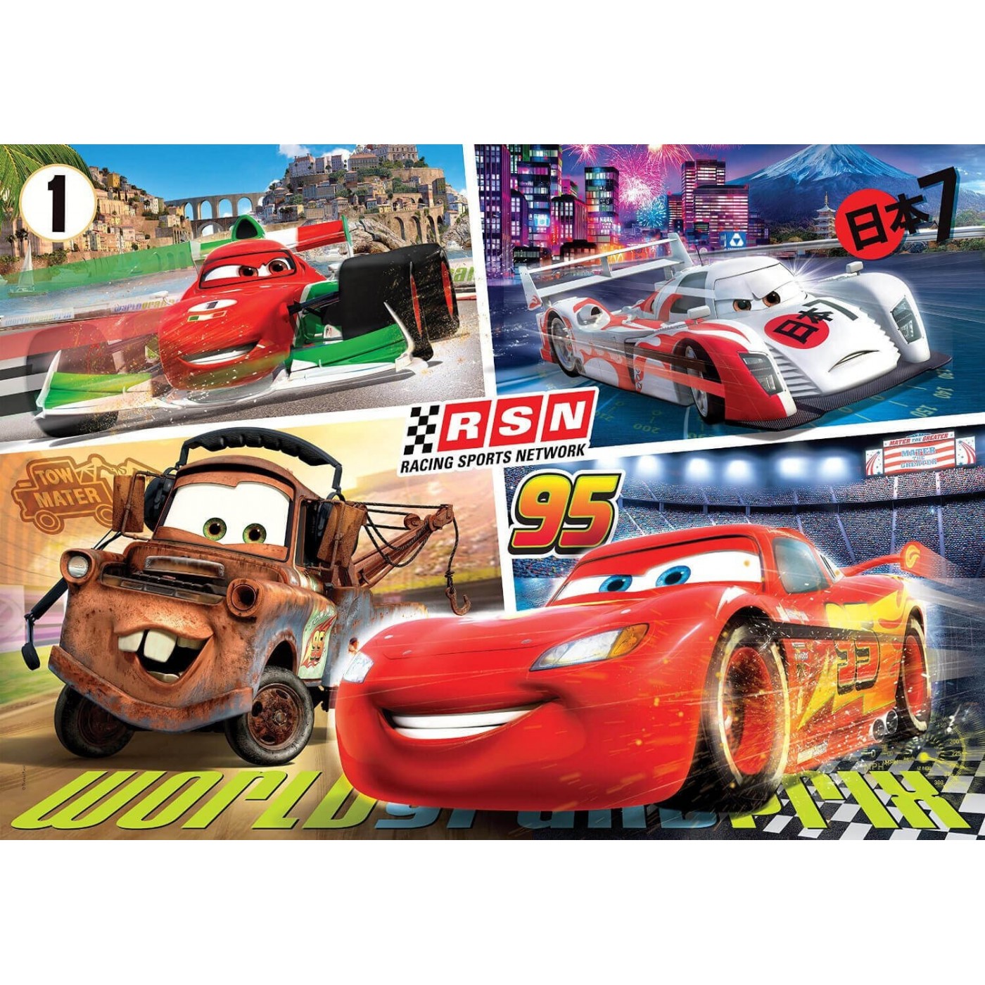 Clementoni Παζλ 24Τεμ Maxi Super Color Disney Cars 1200-24470 | Toys ...