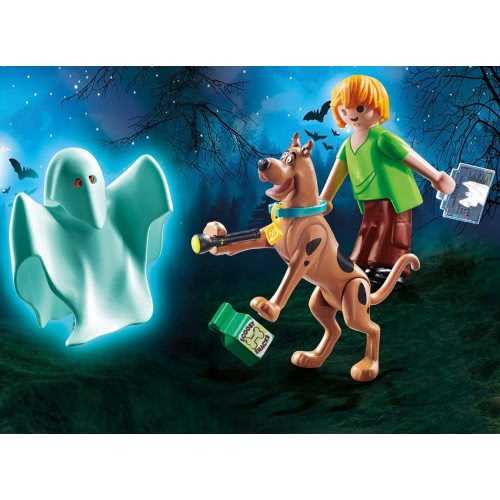 Playmobil Scooby-Doo! Scooby And Shaggy With Ghost 70287 4008789702876