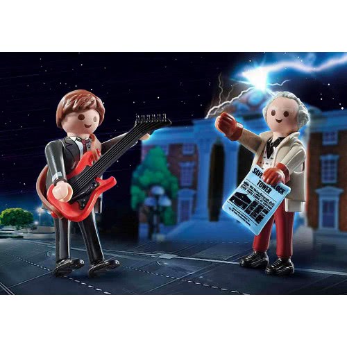 Playmobil Back To The Future Marty Mcfly And Dr. Emmett Brown 70459 4008789704597