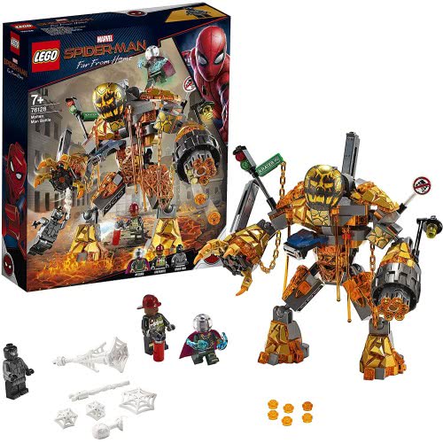 LEGO Marvel Spider-Man Molten Man Battle With A Buildable Figure And Mysterio Minifigure 76128 5702016369700
