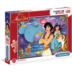 Clementoni Aladdin Supercolor Puzzle 60 Pieces, Multi-Coloured 1200-26053 8005125260539