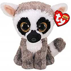 ty Beanie Boos Linus Plush Clip Lemur 15Cm 1607-36224 008421362240
