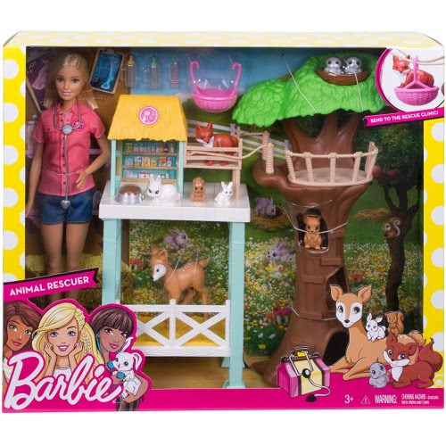 Mattel Barbie National Geographic Animal Doctor Doll With Playset FCP78 887961457483