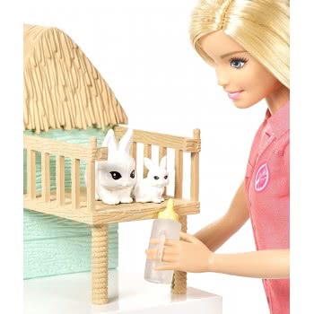 Mattel Barbie National Geographic Διασώστης Άγριας Ζωής Playset FCP78 887961457483