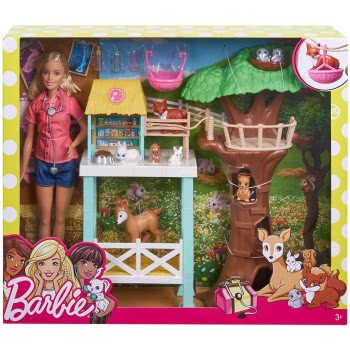 Mattel Barbie National Geographic Διασώστης Άγριας Ζωής Playset FCP78 887961457483