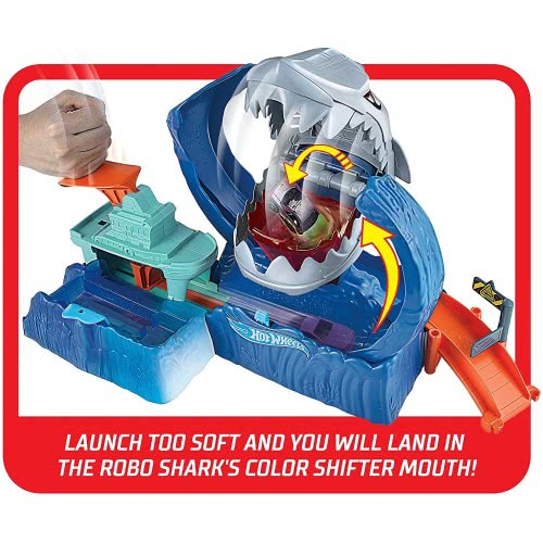 Mattel Hot Wheels Robo Shark Frenzy Play Set GJL12 887961813401