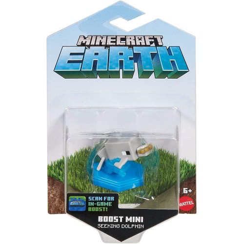 Mattel Minecraft: Earth Boost Minis - Seeking Dolphin Figure Pack GKT32 / GKT35 887961831641