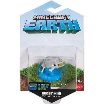 Mattel Minecraft: Earth Boost Minis - Seeking Dolphin Φιγούρα Με Τσιπάκι GKT32 / GKT35 887961831641
