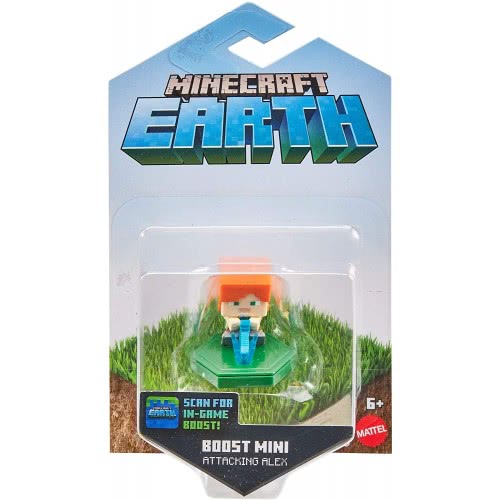 Mattel Minecraft: Earth Boost Minis - Attacking Alex Figure Pack GKT32 / GKT37 887961831627