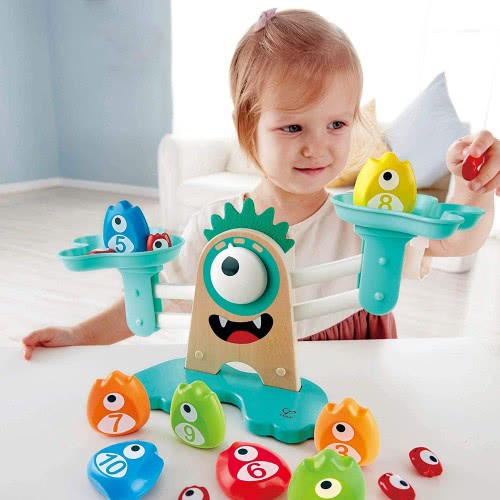 Hape Early Explorer Ξύλινη Ζυγαριά Monster Math Scale E0511 6943478029682