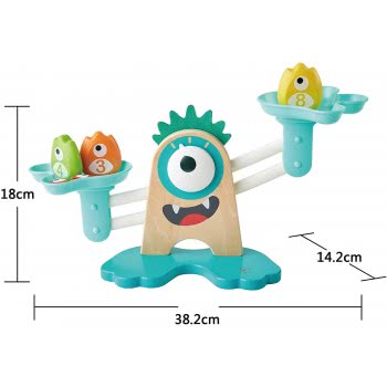 Hape Early Explorer Ξύλινη Ζυγαριά Monster Math Scale E0511 6943478029682
