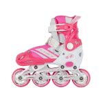 ΑΘΛΟΠΑΙΔΙΑ Roller Αυξομειούμενα 29-32 Σε Τσάντα Πλάτης Ροζ Action 002.1086 5221275025818