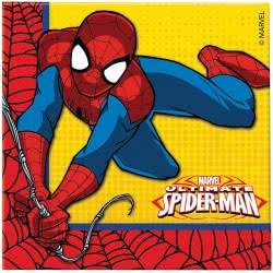 PROCOS Marvel Ultimate Spiderman Χαρτοπετσέτες 33X33 Εκ. - 20 Τμχ 087525 5201184875254