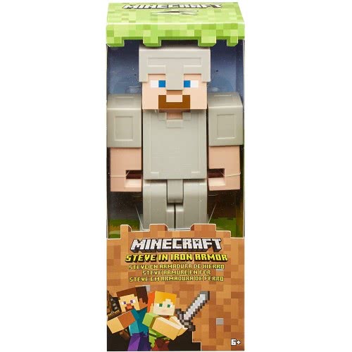 Mattel Minecraft Steve In Iron Armor Figure 30 Cm FLC70 / GGR04 887961785951