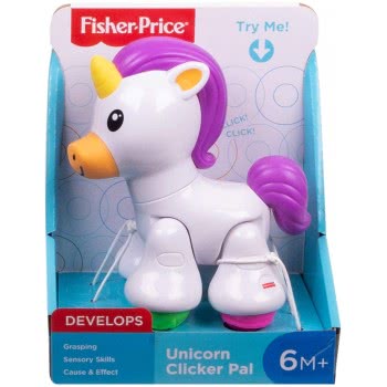 Mattel Unicorn Clicker Pal Press And Go FYL45 887961706918