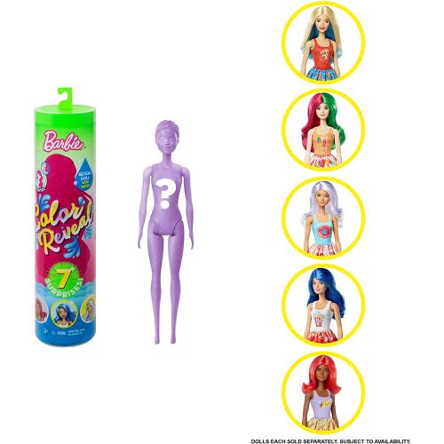 Mattel Barbie Color Reveal Wave 2 Foodie Themed Κούκλα Με 7 Εκπλήξεις GTP41 887961919493