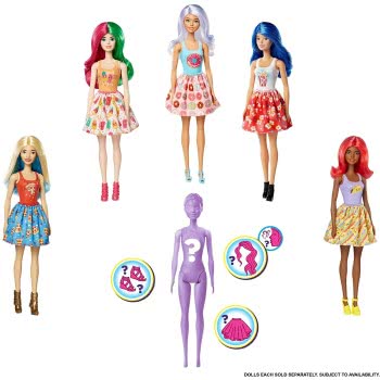 Mattel Barbie Color Reveal Wave 2 Foodie Themed Κούκλα Με 7 Εκπλήξεις GTP41 887961919493
