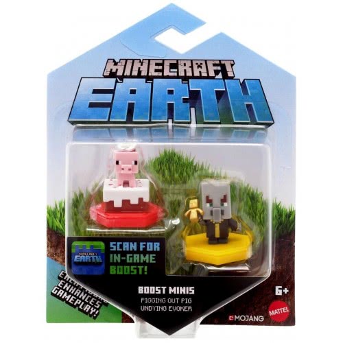 Mattel Minecraft Boost Mini 2 Φιγούρες Με Τσιπάκι Pigging Out Pig And Undying Evoker GKT41 / GMD16 887961852073