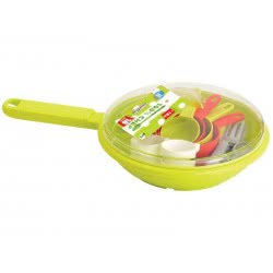 ecoiffier Frying Pan With Dining Accessories 973 3280250009733