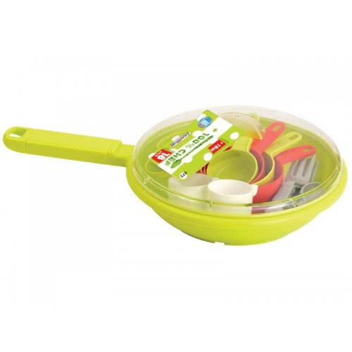 ecoiffier Frying Pan With Dining Accessories 973 3280250009733
