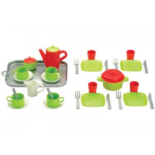 ecoiffier Frying Pan With Dining Accessories 973 3280250009733