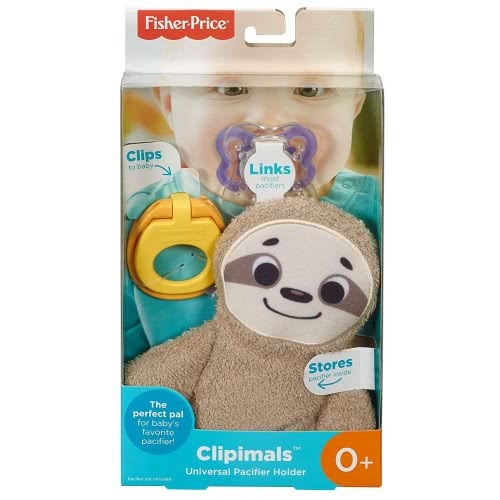 Mattel Clipimals Universal Pacifier Holder - Sloth GKC49 / GKC48 887961823257