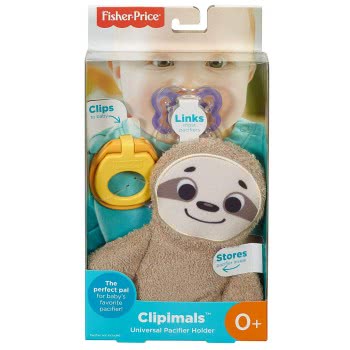 Mattel Clipimals Universal Pacifier Holder - Sloth GKC49 / GKC48 887961823257