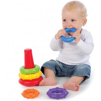 Playgro Rock N Stack Toy For Baby Infant Toddler Children 4011455 9321104114556