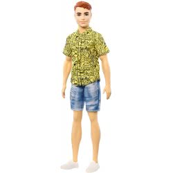 Mattel Barbie Ken Fashionistas Κούκλα Με Κίτρινη Μπλούζα Και Κόκκινα Μαλλιά 139 DWK44 / GHW67 887961804492