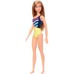 Mattel Barbie Beach Water Play Purple And Yellow Swimsuit DWJ99 / GHW41 887961804171