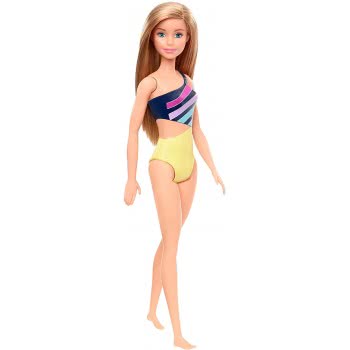 Mattel Barbie Beach Water Play Κούκλα Με Μωβ Και Κίτρινο Μαγιό DWJ99 / GHW41 887961804171