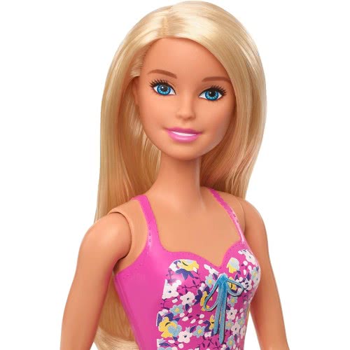 Mattel Barbie Beach Water Play Κούκλα Με Ροζ Και Μπλε Μαγιό DWJ99 / GHW37 887961804188