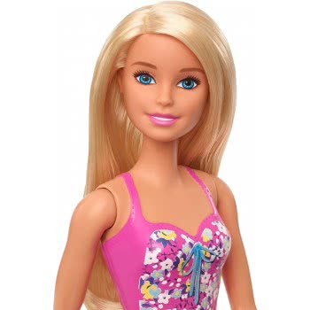 Mattel Barbie Beach Water Play Κούκλα Με Ροζ Και Μπλε Μαγιό DWJ99 / GHW37 887961804188