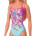 Mattel Barbie Beach Water Play Κούκλα Με Ροζ Και Μπλε Μαγιό DWJ99 / GHW37 887961804188