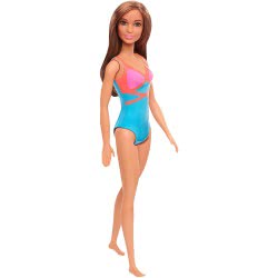 Mattel Barbie Beach Water Play Κούκλα Με Μπλε Και Πορτοκαλί Μαγιό DWJ99 / GHW40 887961804195
