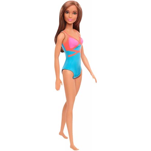 Mattel Barbie Beach Water Play Κούκλα Με Μπλε Και Πορτοκαλί Μαγιό DWJ99 / GHW40 887961804195