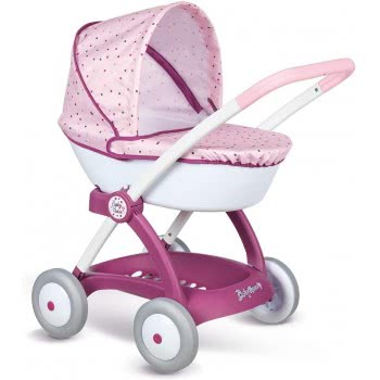 Smoby Baby Nurse Pram For Dolls Pink 254103 3032162541036