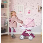 Smoby Baby Nurse Pram For Dolls Pink 254103 3032162541036