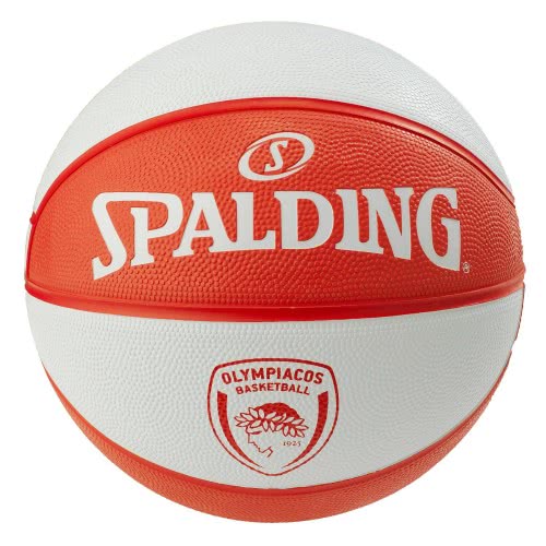 Spalding Olympiakos Piraeus Euroleague Team Size 7 Rubber - Red 83-785Z1 689344379104