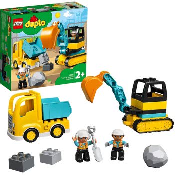 LEGO Duplo Truck And Tracked Excavator Construction Vehicle 10931 5702016618204