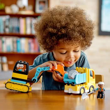 LEGO Duplo Truck And Tracked Excavator Construction Vehicle 10931 5702016618204