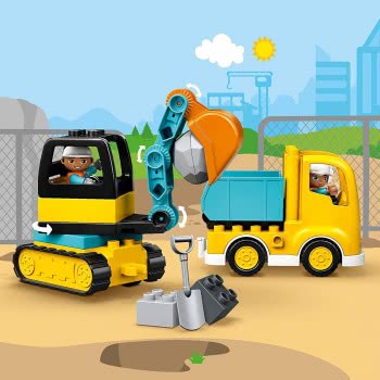 LEGO Duplo Truck And Tracked Excavator Construction Vehicle 10931 5702016618204
