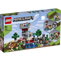 LEGO Minecraft The Crafting Box 3.0 2In1 Castle Fortress Farm Set With Steve, Alex And Creeper Figures 21161 5702016618280