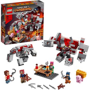 LEGO Minecraft The Redstone Battle Building Set With Golem And Monster Figures, Toys For Kids 8+ Years Old 21163 5702016618303