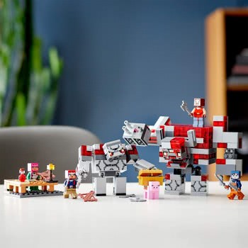 LEGO Minecraft The Redstone Battle Building Set With Golem And Monster Figures, Toys For Kids 8+ Years Old 21163 5702016618303