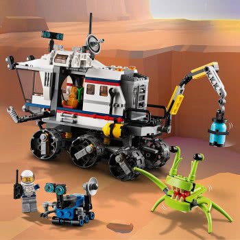 LEGO Creator 3In1 Space Rover Explorer, Base And Shuttle Flyer Building Set 31107 5702016616330