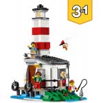 LEGO Creator 3In1 Caravan Family Holiday Toy With Car, Camperva, Lighthouse, Summer Construction Toy 31108 5702016616347